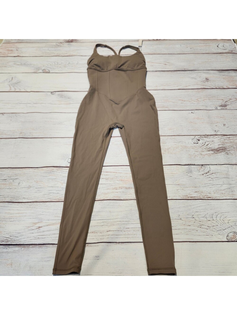 Buffbunny Collection Women's XL Taupe Shapewear Bodysuit Size XL NWT